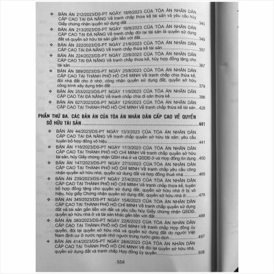 Sách Tuyển Tập Các Bản Án Của Tòa Án Nhân Dân Cấp Cao Về Dân Sự và Tố Tụng Dân Sự (Dành cho Thẩm phán, Thẩm tra viên, Hội thẩm, Kiểm sát viên, Luật sư và các học viên tư pháp) - V2443A