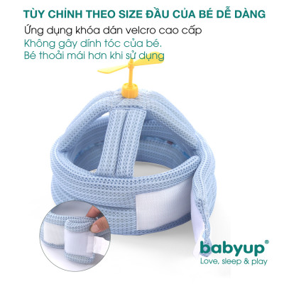 Nón tập đi Babyup, bảo vệ đầu cho bé tập đi, tập ngồi, tập bò, tự chơi