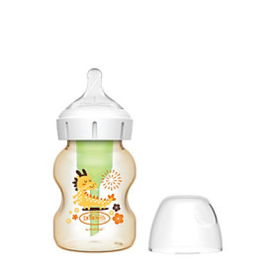 [ WB51023-INTLX ] Bình sữa tùy chọn cổ rộng nhựa PPSU họa tiết hình con rồng - 150ml - Dr.Brown