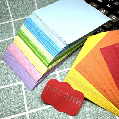 Giấy Gấp Hạc 520 Tờ Gồm 10 Màu Khác Nhau Kích Thước 7cm và 10cm Có Thể Dùng Làm Giấy Note Không Keo
