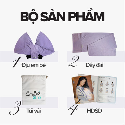 [Cao Cấp - Màu Ocean] Địu Vải Em Bé Sling Baby Sling Flex/Flex Plus Dễ Địu Êm Vai An Toàn Cho Bé 0–24 Tháng