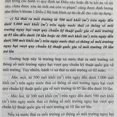 Bình luận Bộ luật hình sự năm 2015- Phần thứ hai Các tội phạm (Chương XIX- Các tội phạm về môi trường)