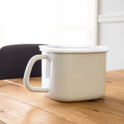 Hộp đựng bảo quản nắp mềm có tay cầm tiện lợi màu trắng ( dung tích 800ML ) - Hàng nội địa Nhật Bản.