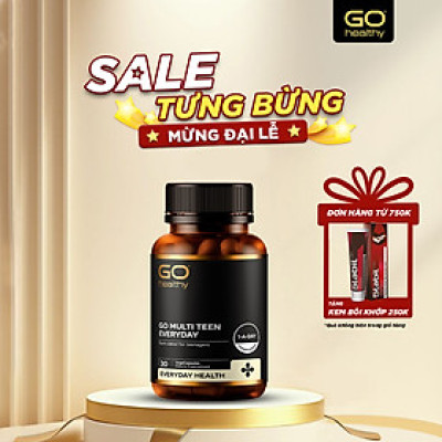 GO MULTI TEEN EVERYDAY 30 VIÊN – Viên uống cho tuổi teen nhập khẩu chính hãng GO Healthy New Zealand