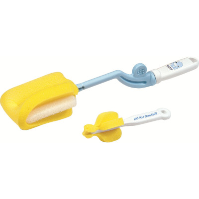 BỘ 2 CỌ RỬA BÌNH SỮA BẰNG XỐP KUKU - KU5343A