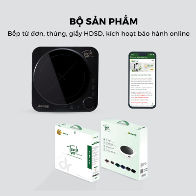 Bếp Từ Đơn Dreamer DC-IH01, chống tràn, cảnh báo nhiệt dư, khóa trẻ em - BH 12tháng, Hàng chính hãng