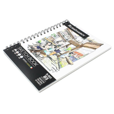 Tập Vẽ Lò Xo Phát Thảo B5 100 Trang 100gsm Sketch Book- Renaissance R-901 - Mẫu 1