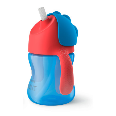 Bình tập uống Philips Avent cho bé 9 tháng -  có ống hút - nhựa PP 200ml