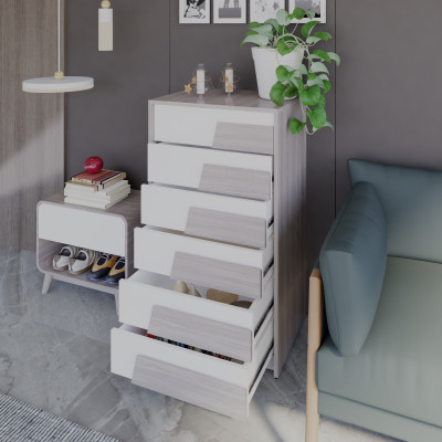 [Happy Home Furniture] PONIX, Tủ lưu trữ 6 ngăn kéo, 60cm x 45cm x 106cm ( DxRxC), THK_111