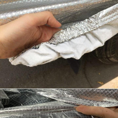 Bạt phủ xe ô tô 7 chỗ Hyundai Santafe, Bạt trùm xe SUV cao cấp chất liệu vải PEVA chống nắng mưa không thấm nước