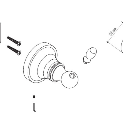 Móc áo MOEN 90025 (HÀNG CHÍNH HÃNG)
