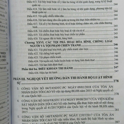Sách Bộ Luật Hình Sự năm 2015 sửa đổi, bổ sung năm 2017, 2025 và Các Văn Bản Hướng Dẫn Thi Hành (V2593D)