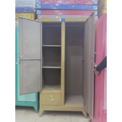 Tủ sắt quần áo ngang 0.9m x cao 1m8 (Đỏ)