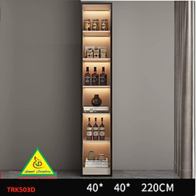 Tủ Rượu Trang Trí Phòng Khách Bằng Gỗ MDF Cánh Kính – Sang Trọng - Hiện Đại TRK503 (2) - NỘI THẤT LẮP RÁP VIENDONGADV