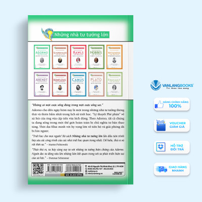 Những Nhà Tư Tưởng Lớn - Adorno Trong 60 Phút - Vanlangbooks
