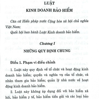 Luật Kinh doanh bảo hiểm
