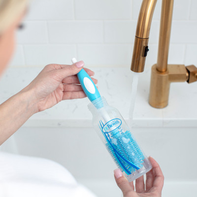 [ AC055 ] Cọ rửa bình sữa cổ thường và cổ rộng, chất liệu silicone - Dr.Brown