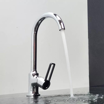 Vòi rửa chén nóng lạnh Eurolife EL-KM12 (Trắng bạc)