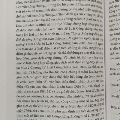 Bình Luận Luật Công Chứng Năm 2014 