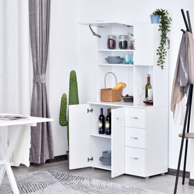 Tủ đựng đồ phòng ăn bằng gỗ công nghiệp cao cấp SMLIFE Daphane