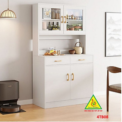 Tủ bếp gia đình gỗ MDF phong cách hiện đại 4TB08 - Nội thất lắp ráp Viendong Adv