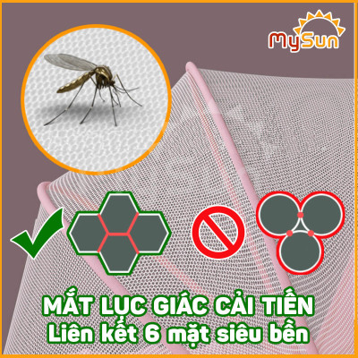 Màn mùng lưới chụp chống muỗi gấp gấp gọn thông minh che chắn cho bé sơ sinh, trẻ em ngủ MySun