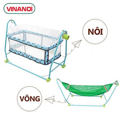 Nôi Võng Tự Động Cho Bé VINANOI NV2080 Dùng làm NÔI và VÕNG đưa tự động tiết kiệm chi phí dùng cho bé đến 5 tuổi