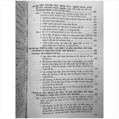 Sách Những Điều Cần Biết Về Giá Đất, Bồi Thường, Hỗ Trợ, Tái Định Cư Khi Nhà Nước Thu Hồi Đất theo Luật Đất Đai năm 2024 - V2464T