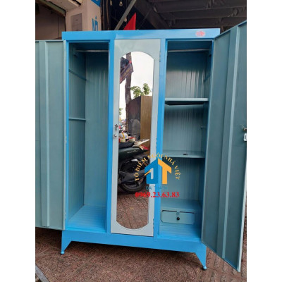 Tủ sắt quần áo 1m2x1m8 màu kem