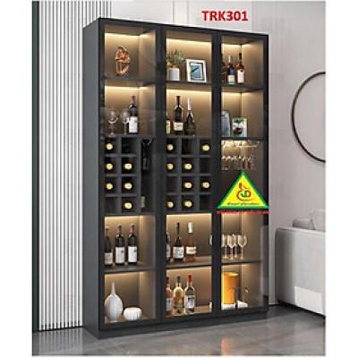 Tủ rượu gỗ MDF cánh kính TRK301B - Nội thất lắp ráp Viễn Đông ADV