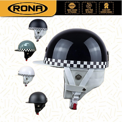 Mũ Bảo Hiểm 1/2 Xe Máy Rona Bosozoku Plus Chính Hãng Phong Cách Vintage Dành Cho Nam Nữ Đi Xe Máy