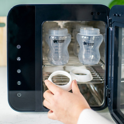 COMBO Ty Ngậm Silicon Siêu Nhẹ Tommee Tippee Ultra Light 6-18m & Bình Sữa Ty Siêu Mềm Tommee Tippee Natural Start 260ml