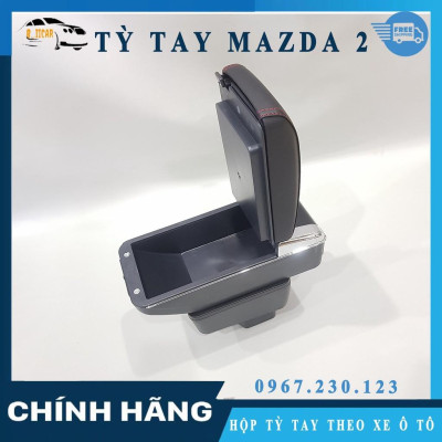 Hộp Tỳ Tay Ô TÔ Mazda 2 Tích Hợp Cổng Sạc USB