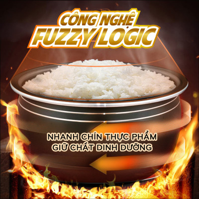 Nồi cơm điện tử Comet CM8088 1.8L – Công nghệ Fuzzy Logic, lòng niêu chống dính, làm nóng 3D – Nấu đa năng, tiết kiệm điện – Hàng chính hãng, bảo hành 1 năm