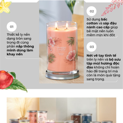 Nến ly tròn sáp đậu nành Yankee Candle size L (567g) - Midsummer