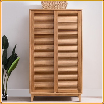 Tủ quần áo gỗ sồi cửa lùa Tundo 160 x 60 x 200 cm