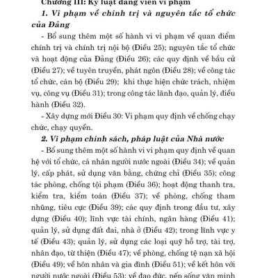 Hỏi - đáp về xử lý vi phạm kỷ luật của Đảng (bản in 2024)