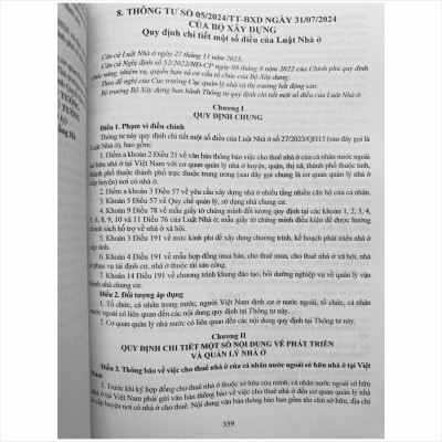 Sách Luật Nhà Ở và Văn Bản Hướng Dẫn Thi Hành (V2482D)