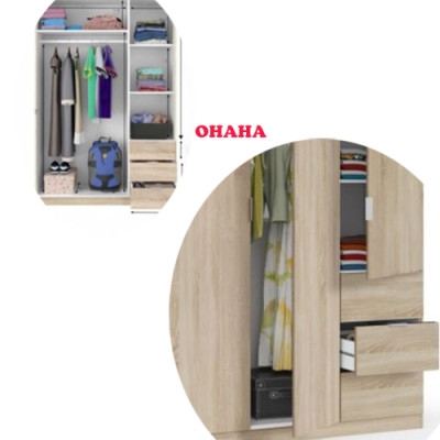 TỦ QUẦN ÁO HIỆN ĐẠI NHIỀU NGĂN OHAHA - TQA042