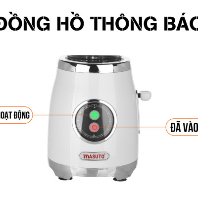 Máy Xay Sinh Tố Blender Đa Năng Masuto BL399B Công Nghệ Nhật Bản Và Bình Thể Thao Masuto 600ml - Hàng Chính Hãng