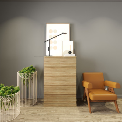 HAPPY FURNITURE , Tủ 5 tầng - DOOBIE , THK_006 , 80cm x 48cm x 123cm