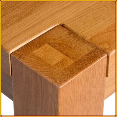 Bàn ăn gỗ sồi Tundo mặt chữ nhật mảnh liền dài 180 cm