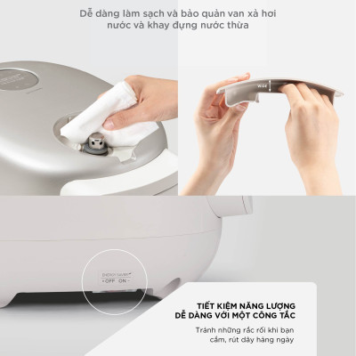 Nồi cơm điện áp suất kép cao tần Cuckoo 1.08L CRP-NHTR0610FP- Màu hồng đất- công nghệ áp suất xi lanh hiện đại, giúp giảm tiếng ồn- Lòng nồi phủ men Xwall độc quyền- Bảo hành 2 năm - Hàng chính hãng Cuckoovina