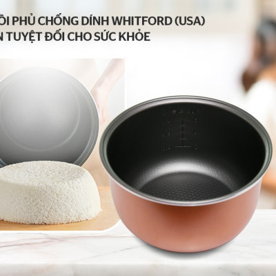 Nồi cơm điện 1.2L SUNHOUSE SHD8217W - Hàng chính hãng