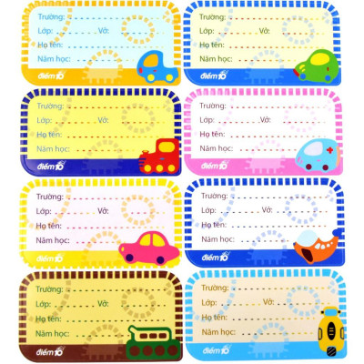 Nhãn vở Điểm 10 TP-NBL03 (8 cái/xấp)