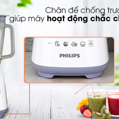 Máy xay sinh tố Philips HR2222/00 (700W) - Hàng Chính Hãng