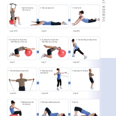 70 Bài Tập Cải Thiện Vóc Dáng Tăng Sự Dẻo Dai (Bản in màu)