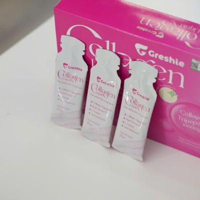 Nước uống đẹp da Greshie Collagen Liquid hộp 20 gói x25ml