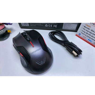 Chuột máy tính không dây Garming Newmen D500 (Dual Mode BT5.0 & 2.4 Ghz) - Xám-Đen - Hàng chính hãng