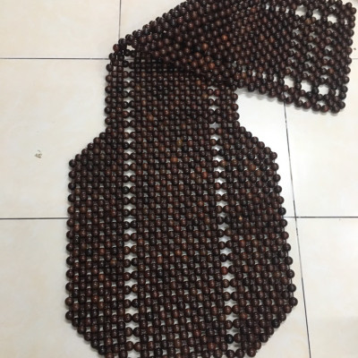 Đệm Lót Ghế Xe Ô Tô Hạt Gỗ Mun Cao Cấp Hạt 18ly ( Mian.vn )